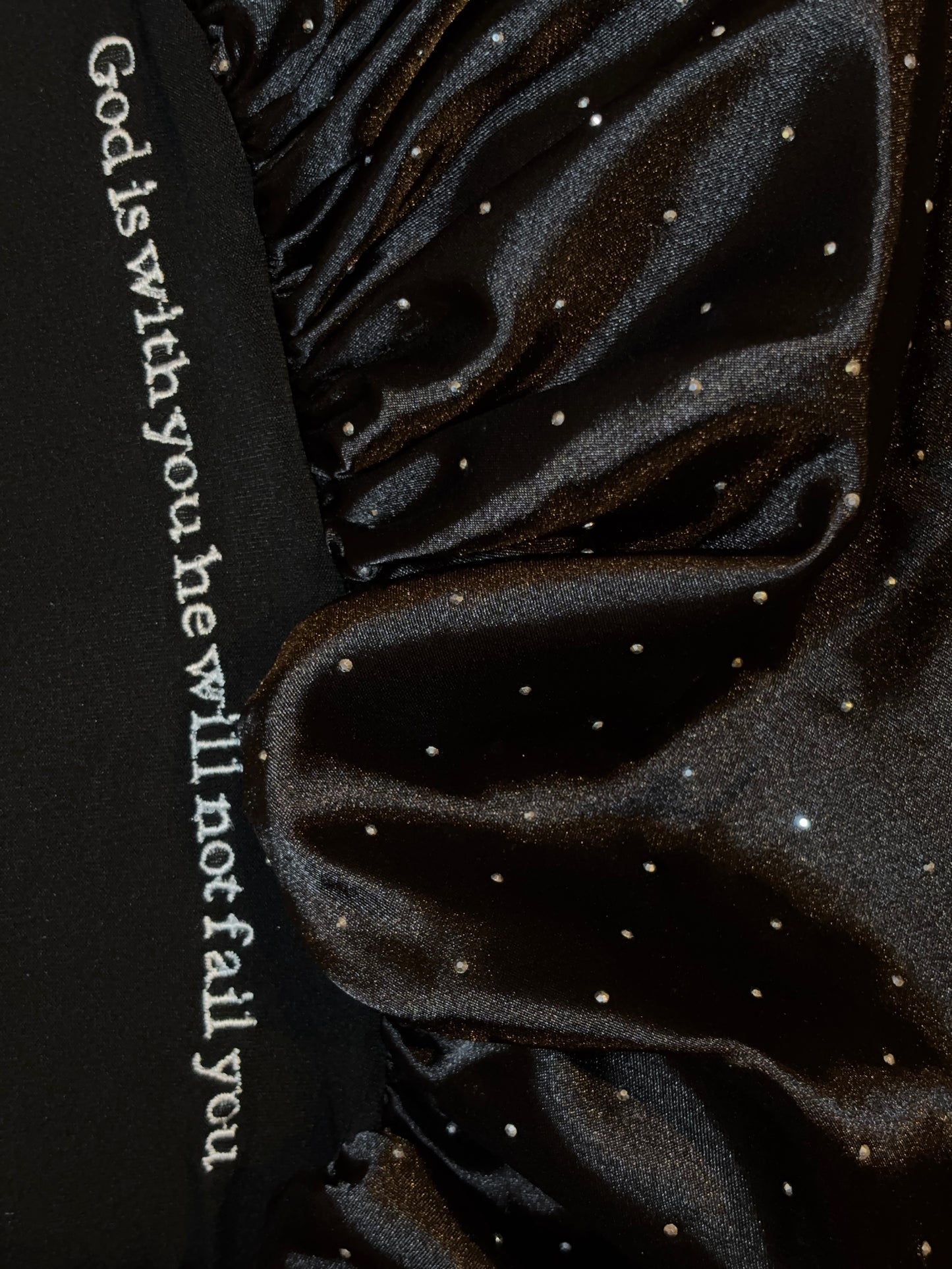 Faith & Elegance Satin Bonnet - Black
